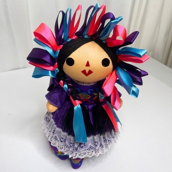 Mexican Rag Doll -Authentic Mexican Handmade Doll- Lele Maria Doll- NWOT - Picture 3 of 10